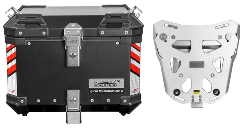 LOBOO ロブー PIKE TRACKERシリーズ 45L トップケース プレート付 TIGER 900 RALLY 1200 GT TRIUMPH トライアンフ トップケース・テールボックス 車体用バッグ・ケース