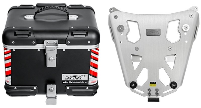 LOBOO ロブー TIBETシリーズ 36L トップケース ラック付き R1200GS Adventure R1250GS BMW トップケース・テールボックス 車体用バッグ・ケース