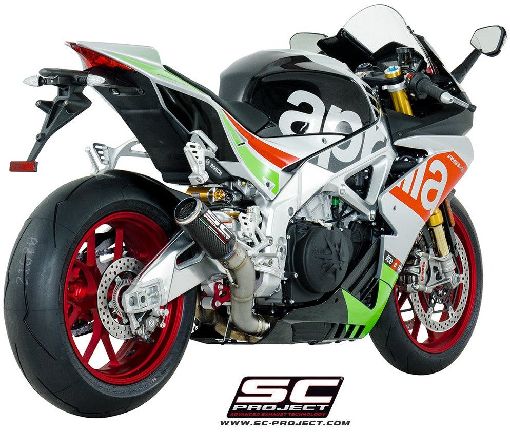SC-PROJECT SCプロジェクト CR-T スリップオンサイレンサー＆フルチタンリンクパイプ RSV4 RF RR TUONO V4 1100 FACTORY APRILIA アプリリア スリップオンマフラー マフラー