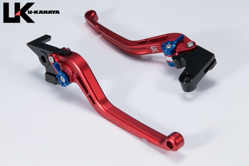 Rakuten - U-KANAYA ユーカナヤ スタンダードタイプ ロングアルミビレットレバーセット XSR125 YAMAHA ヤマハ ブレーキ・クラッチレバーセット ハンドル周辺パーツ ハンドル レバーカラー：マットレッド / アジャスターカラー：マットグリーン