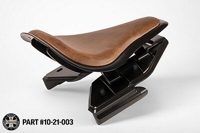 部品屋K&W 【BT CHOPPERS】ボバーシートセット ファットボーイ ブレイクアウト HARLEY-DAVIDSON ハーレーダビッドソン シート シート関連 外装 シートカラー：ブラウン（本革） / マウント・フレームカラー：ブラック