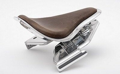 部品屋K&W 【BT CHOPPERS】ボバーシートセット ファットボーイ ブレイクアウト HARLEY-DAVIDSON ハーレーダビッドソン シート シート関連 外装 シートカラー：ブラウン（本革） / マウント・フレームカラー：ポリッシュ