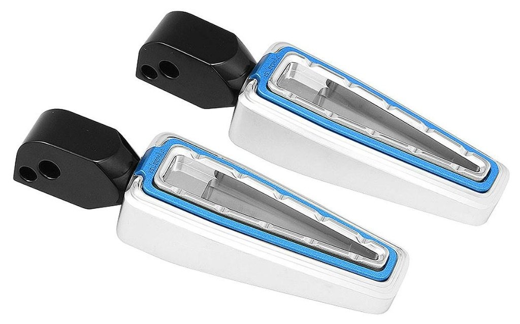 FANGSTER ファングスター フットペグ リア M8ソフテイルモデル HARLEY-DAVIDSON ハーレーダビッドソン タンデムステップ・タンデムブラケット ステップ 足回り カラー：クローム／ブルー(170191)