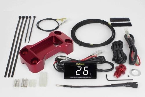 SP武川 SPタケガワ コンパクトLEDサーモメーターキット2／GROM(JC61／75／92)・モンキー125・CT125・ダックス125 CT125 GROM MSX125 モンキー125 モンキー125タイモデル ダックス125 MSX125SF MSX HONDA ホンダ その他メーター メーター・インジケーター関係 電装系