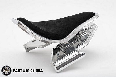 部品屋K&W 【BT CHOPPERS】ボバーシートセット ファットボーイ ブレイクアウト HARLEY-DAVIDSON ハーレーダビッドソン シート シート関連 外装 シートカラー：アルカンターラ / マウント・フレームカラー：ポリッシュ