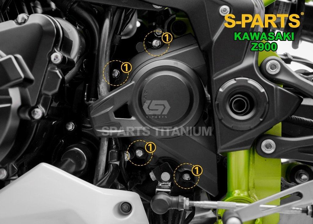 S-PARTS エスパーツ フロントスプロケットカバー用チタンボルトセット Z900 KAWASAKI カワサキ その他外装オプション・補修部品 外装