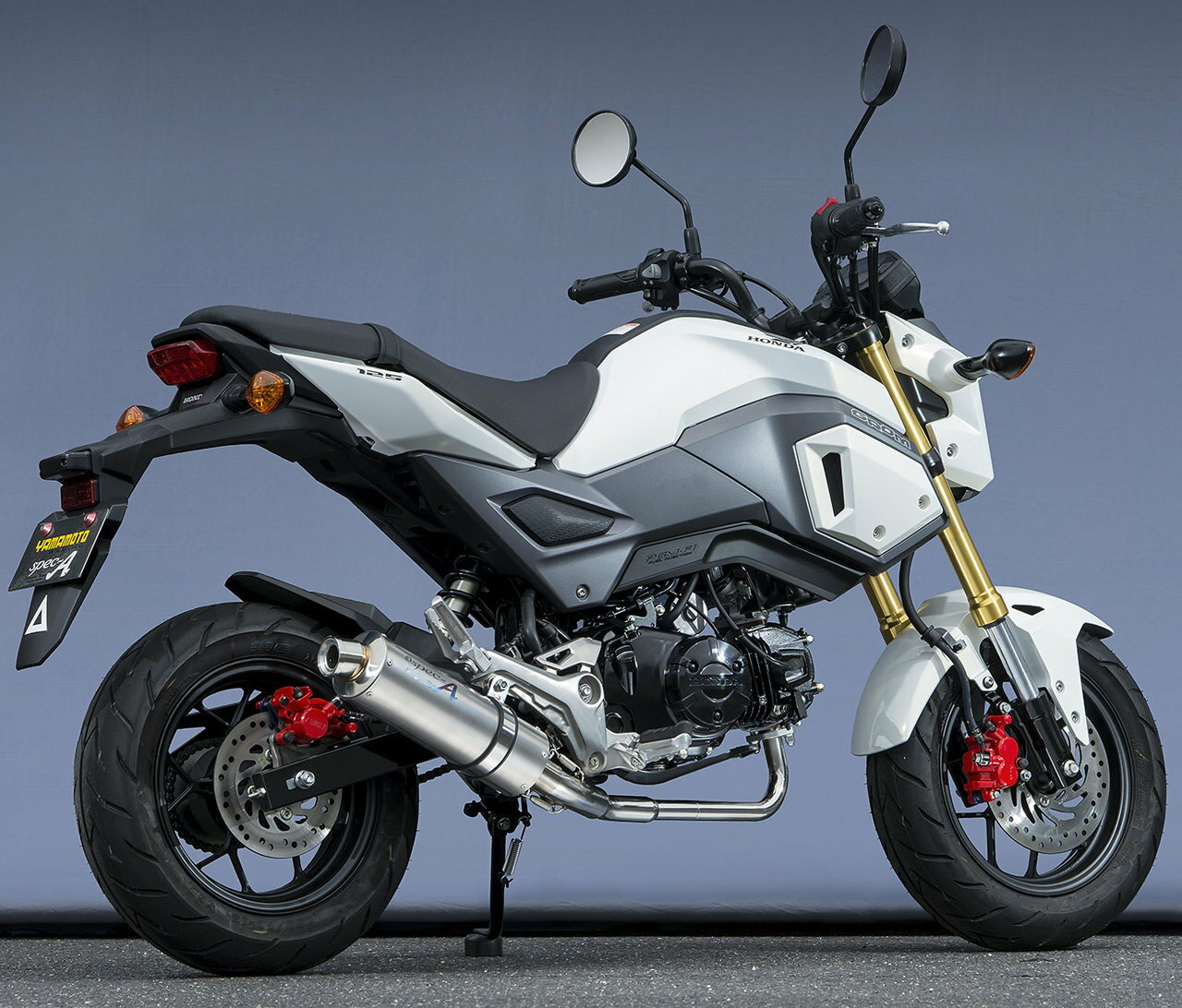 51 cc 〜125 cc  - YAMAMOTO RACING ヤマモトレーシング SUS SPEC-A チタン GROM HONDA ホンダ フルエキゾーストマフラー マフラー