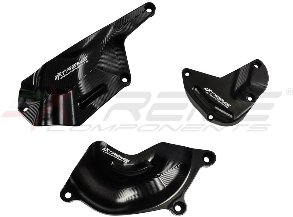 EXTREME COMPONENTS エクストリームコンポーネンツ アルミ製エンジンプロテクター3点セット (ピックアップカバー+ジェネレーター側+クラッチ側) R1 YAMAHA ヤマハ エンジンカバーセット エンジンパーツ エンジン