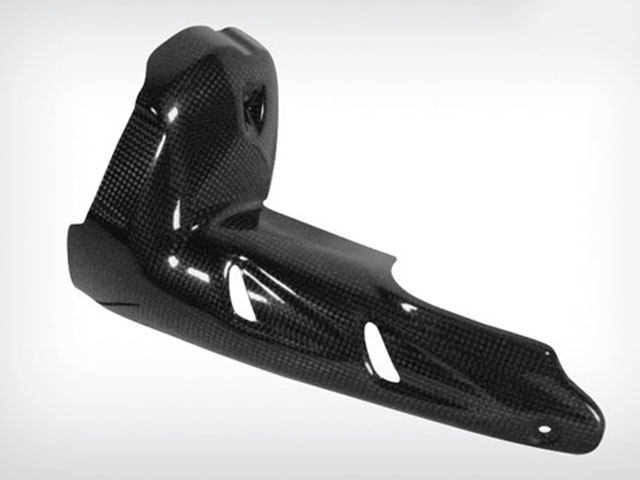 Wunderlich ワンダーリッヒ カーボン マフラーコネクティングカバー R1250GS Adventure BMW マフラーガード・ヒートガード マフラー