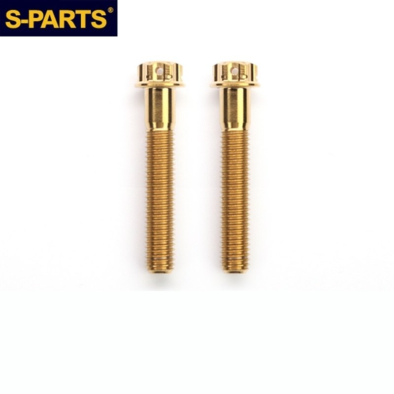 S-PARTS エスパーツ キャリパーマウントチタンボルト M10 L50 P1.25 キャリパーボルト・マウントボルト..