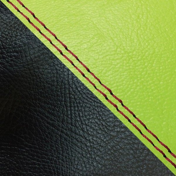 樂天商城 - GRONDEMENT グロンドマン 国産シートカバー 張替タイプ KSR-1 KSR-2 KAWASAKI カワサキ シートカバー シート関連 外装 カラー：ライムグリーン・黒/赤ダブルステッチ ツートン