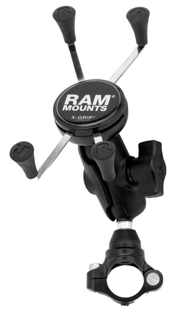 RAM MOUNTS ラムマウント Xグリップ(M)＆PLOT 防振クランプセット スマートフォンホルダー・スマートフォンマウント 電子機器類 タイプ：ショートアーム(重量：339g)