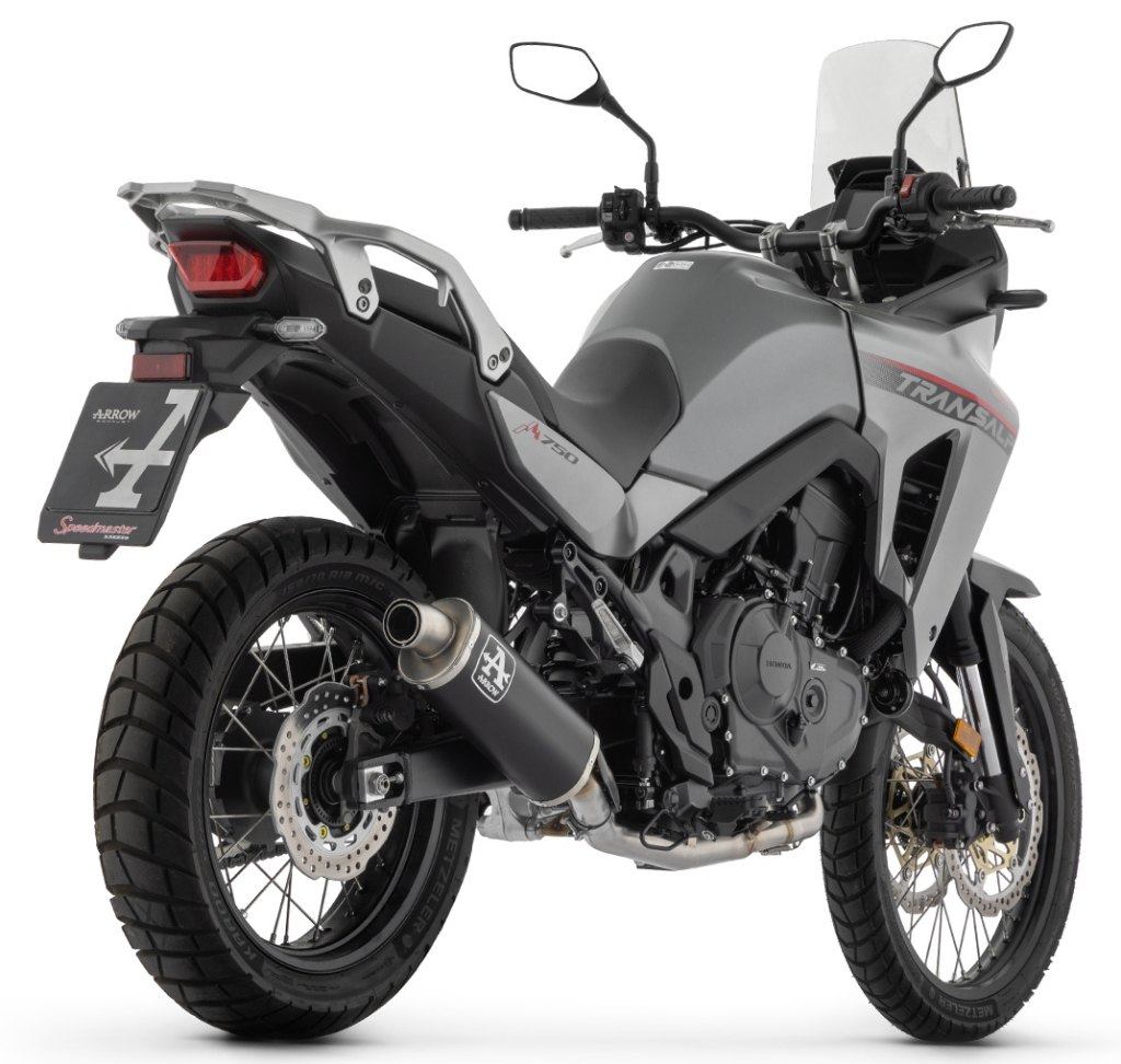 HONDA - ARROW アロー INDY RACE EVO スリップオンマフラー XL 750 TRANSALP HONDA ホンダ マフラー サイレンサー材質：アルミニウムダーク