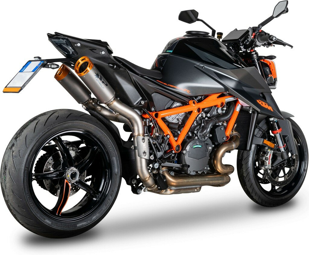SPARK EXHAUST スパーク マフラー DYNO サイレンサー スリップオンマフラー 1290 SUPER DUKE R EVO 1390 KTM タイプ：オレンジエンドキャップ付き