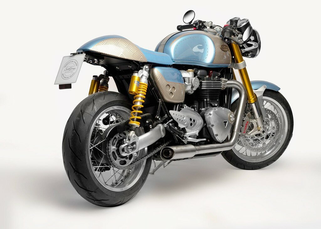 SPARK EXHAUST スパーク マフラー 2in2 HOT ROAD フルエキゾーストマフラー THRUXTON 1200 R TRIUMPH トライアンフ
