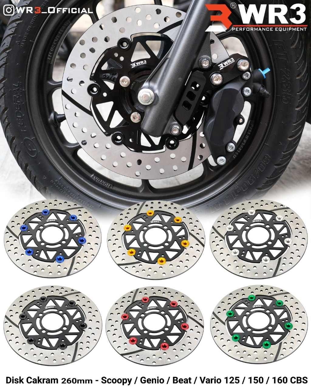 WR3 ���֥륢���륹�꡼ �ե����ƥ��� �ե���ȥǥ������������� Beat Genio SCOOPY110i Vario125 Vario150 Vario160 HONDA �ۥ�� �֥졼���ǥ������������� �֥졼��