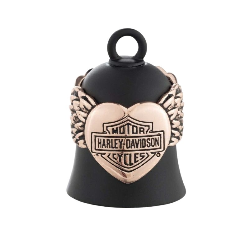 HARLEY-DAVIDSON ハーレーダビッドソン 【ハーレー純正】【ガーディアンベル】ハーレーダビッドソン バー＆シールド ローズゴールドウィングハートモチーフライドベル その他グッズ バイク関連グッズ