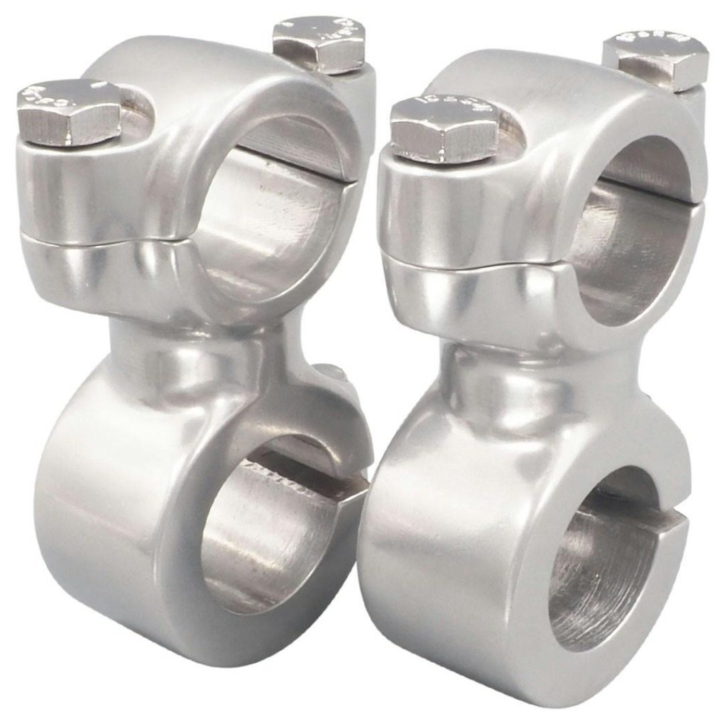 MALCOM SUPPLY マルコムサプライ フランダースタイプドッグボーン ショート ライザーバー付きトップティー装着モデル HARLEY-DAVIDSON ハーレーダビッドソン ハンドルポスト・ハンドルライザー ハンドル周辺パーツ ハンドル