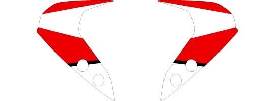 MDF エムディーエフ グラフィックキット ストロボモデル YZF-R15 YAMAHA ヤマハ 外装 タイプ：フロント..