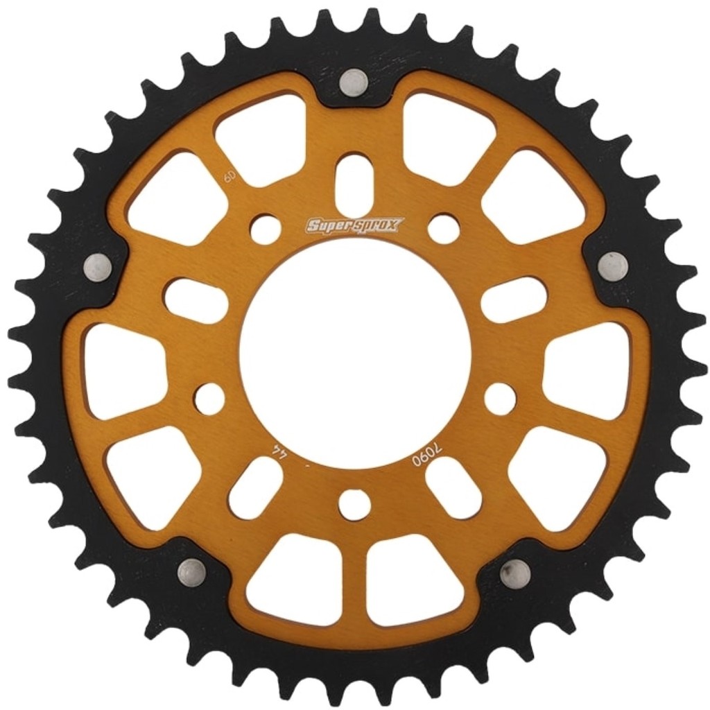 Supersprox スーパースプロックス ドリブン スプロケット リア ステルス (STEALTH) アルミ＆スチール ドリブンスプロケット・リアスプロケット 駆動系 丁数：44丁