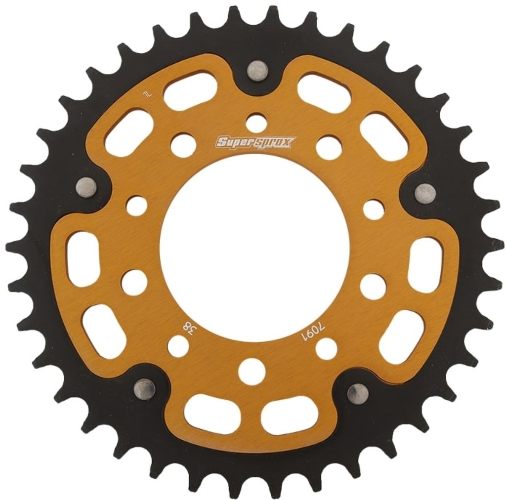 Supersprox スーパースプロックス ドリブン スプロケット リア ステルス (STEALTH) アルミ＆スチール ドリブンスプロケット・リアスプロケット 駆動系 丁数：38丁