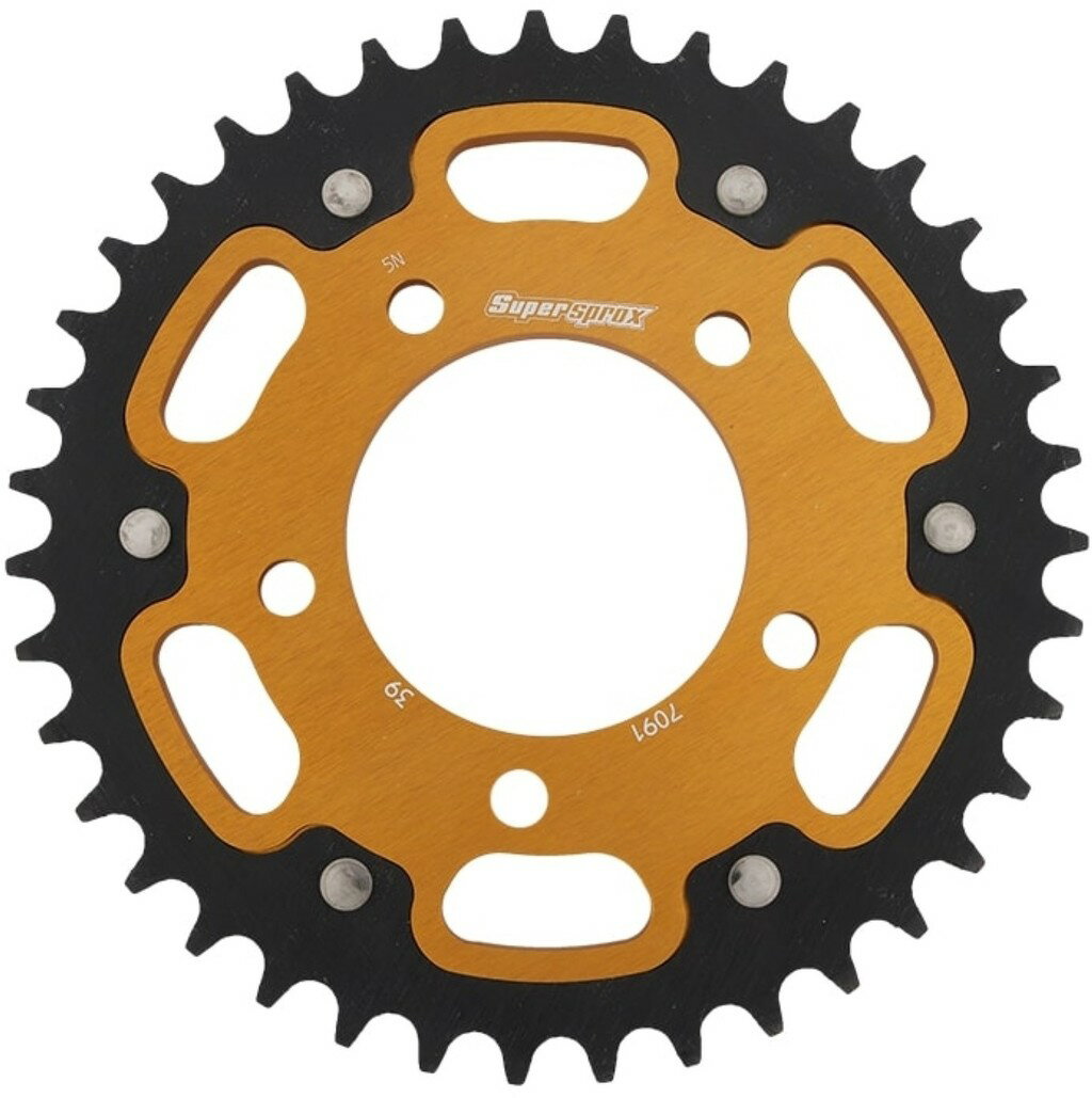 Supersprox スーパースプロックス ドリブン スプロケット リア ステルス (STEALTH) アルミ＆スチール ドリブンスプロケット・リアスプロケット 駆動系 丁数：39丁
