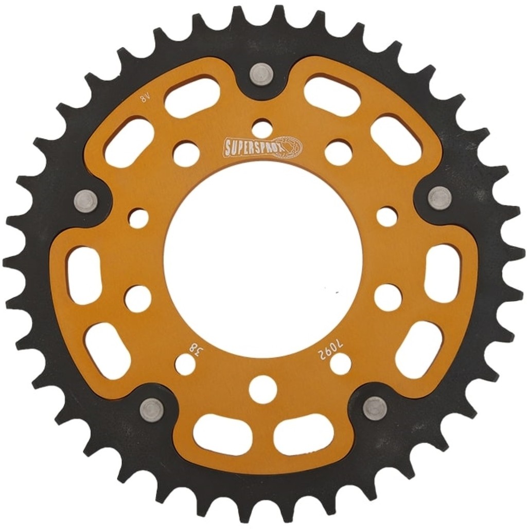 Supersprox スーパースプロックス ドリブン スプロケット リア ステルス (STEALTH) アルミ＆スチール ドリブンスプロケット・リアスプロケット 駆動系 丁数：38丁