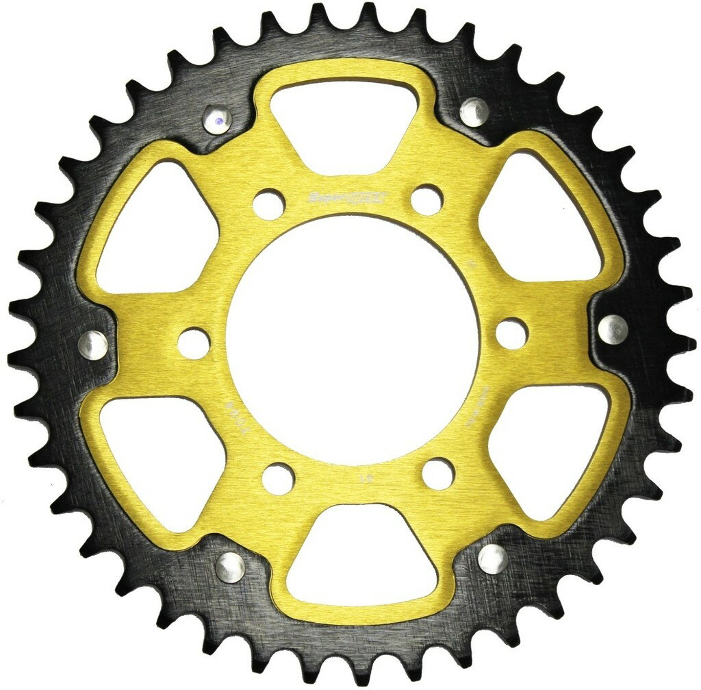 Supersprox スーパースプロックス ドリブン スプロケット リア ステルス (STEALTH) アルミ＆スチール ドリブンスプロケット・リアスプロケット 駆動系 丁数：41丁