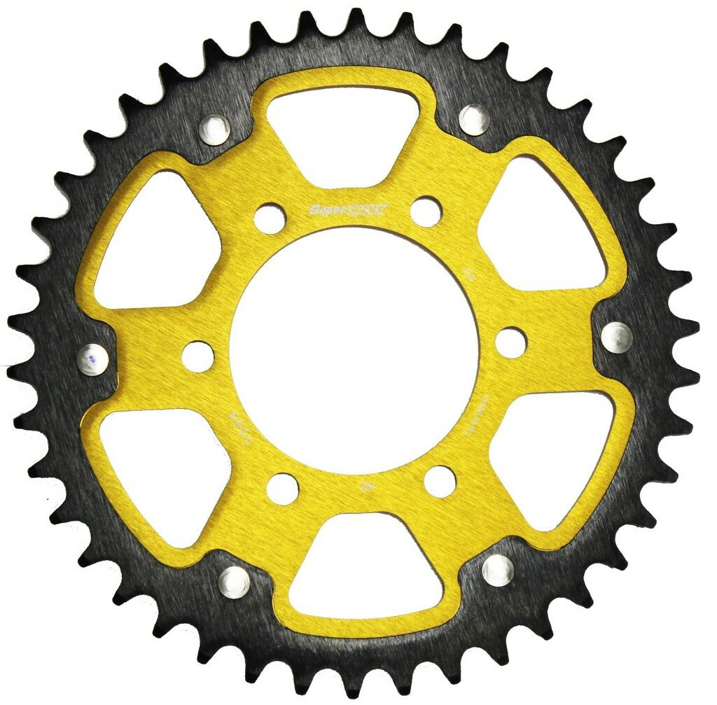 Supersprox スーパースプロックス ドリブン スプロケット リア ステルス (STEALTH) アルミ＆スチール ドリブンスプロケット・リアスプロケット 駆動系 丁数：42丁
