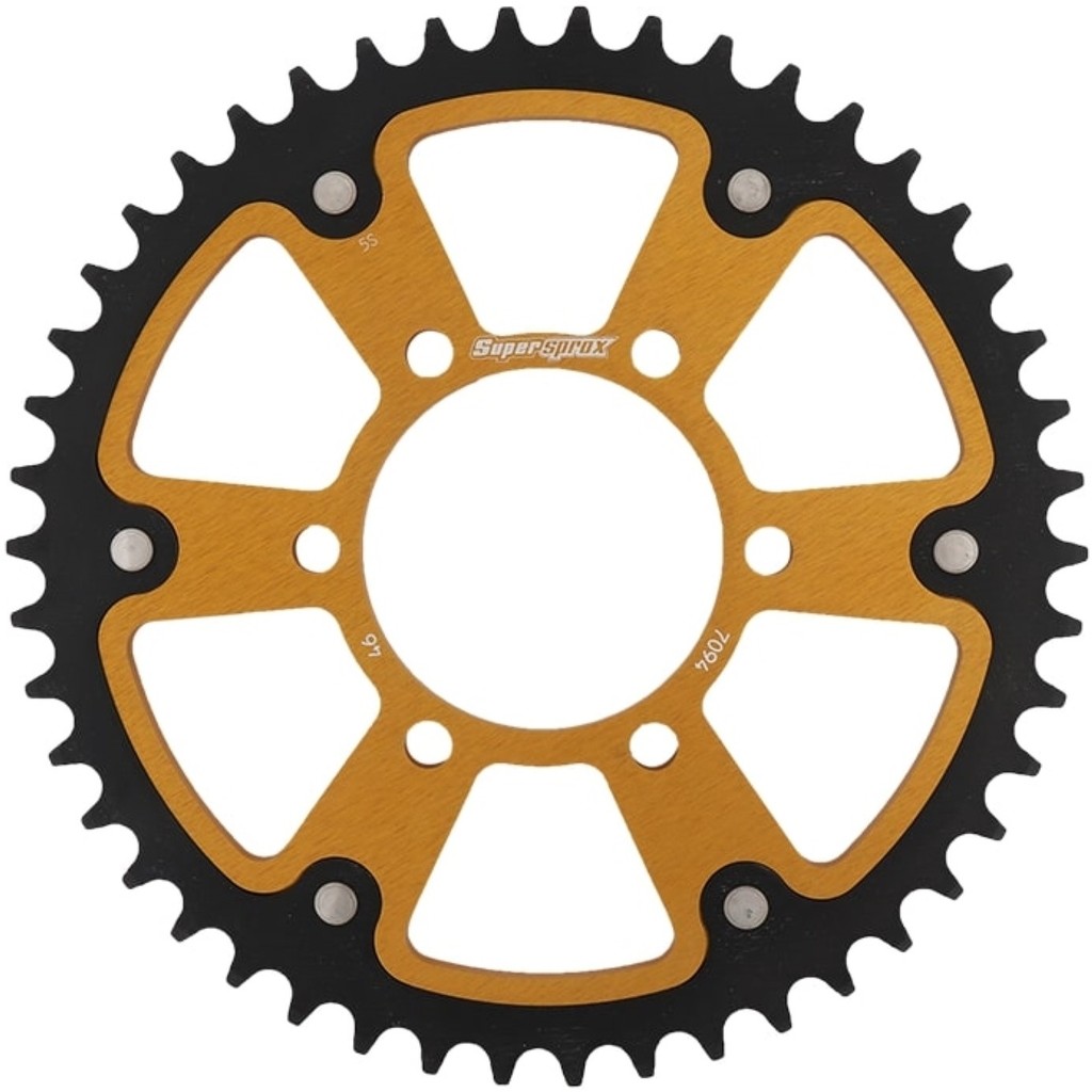 Supersprox スーパースプロックス ドリブン スプロケット リア ステルス (STEALTH) アルミ＆スチール ドリブンスプロケット・リアスプロケット 駆動系 丁数：46丁