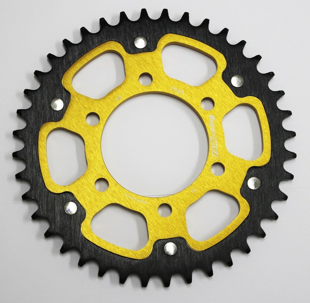 Supersprox スーパースプロックス ドリブン スプロケット リア ステルス (STEALTH) アルミ＆スチール ドリブンスプロケット・リアスプロケット 駆動系 丁数：40丁