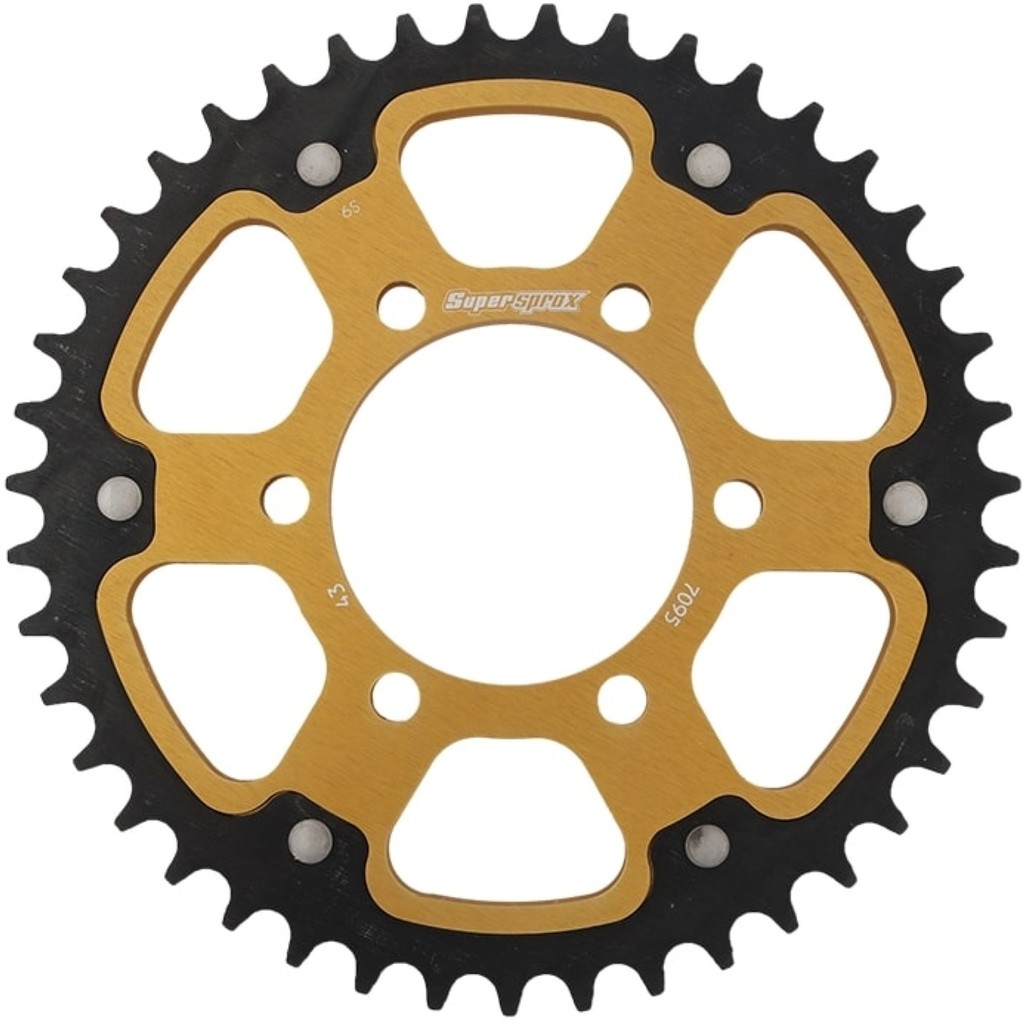 Supersprox スーパースプロックス ドリブン スプロケット リア ステルス (STEALTH) アルミ＆スチール ドリブンスプロケット・リアスプロケット 駆動系 丁数：43丁
