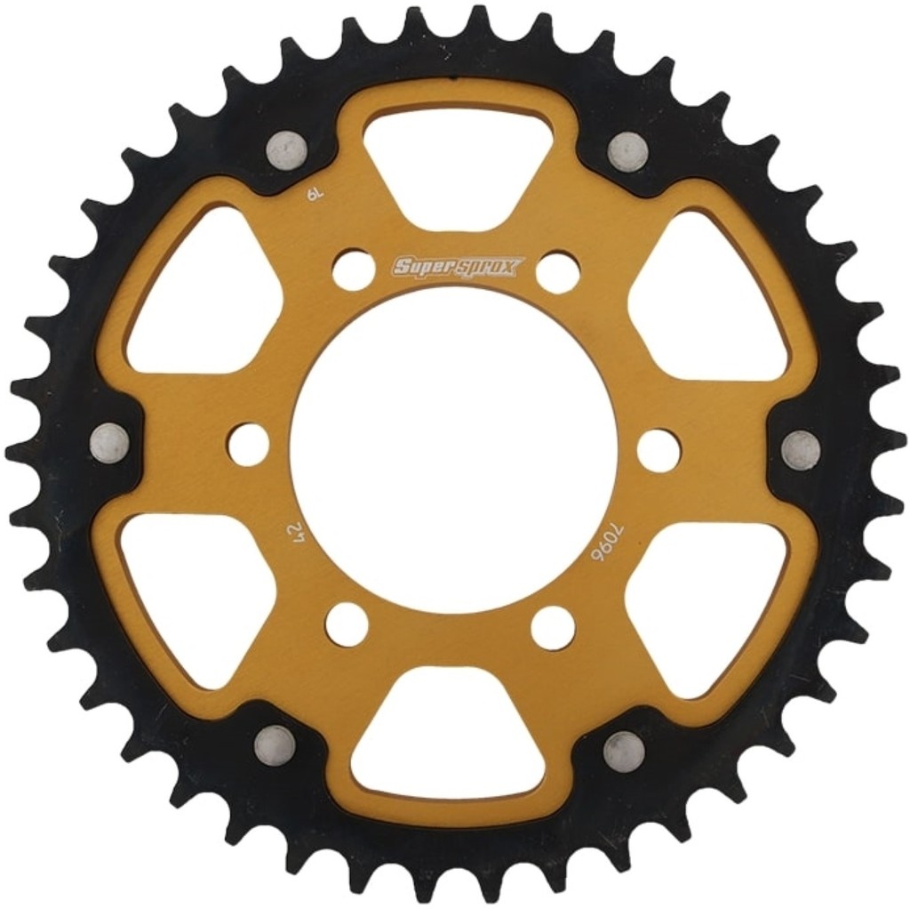 Supersprox スーパースプロックス ドリブン スプロケット リア ステルス (STEALTH) アルミ＆スチール ドリブンスプロケット・リアスプロケット 駆動系 丁数：42丁