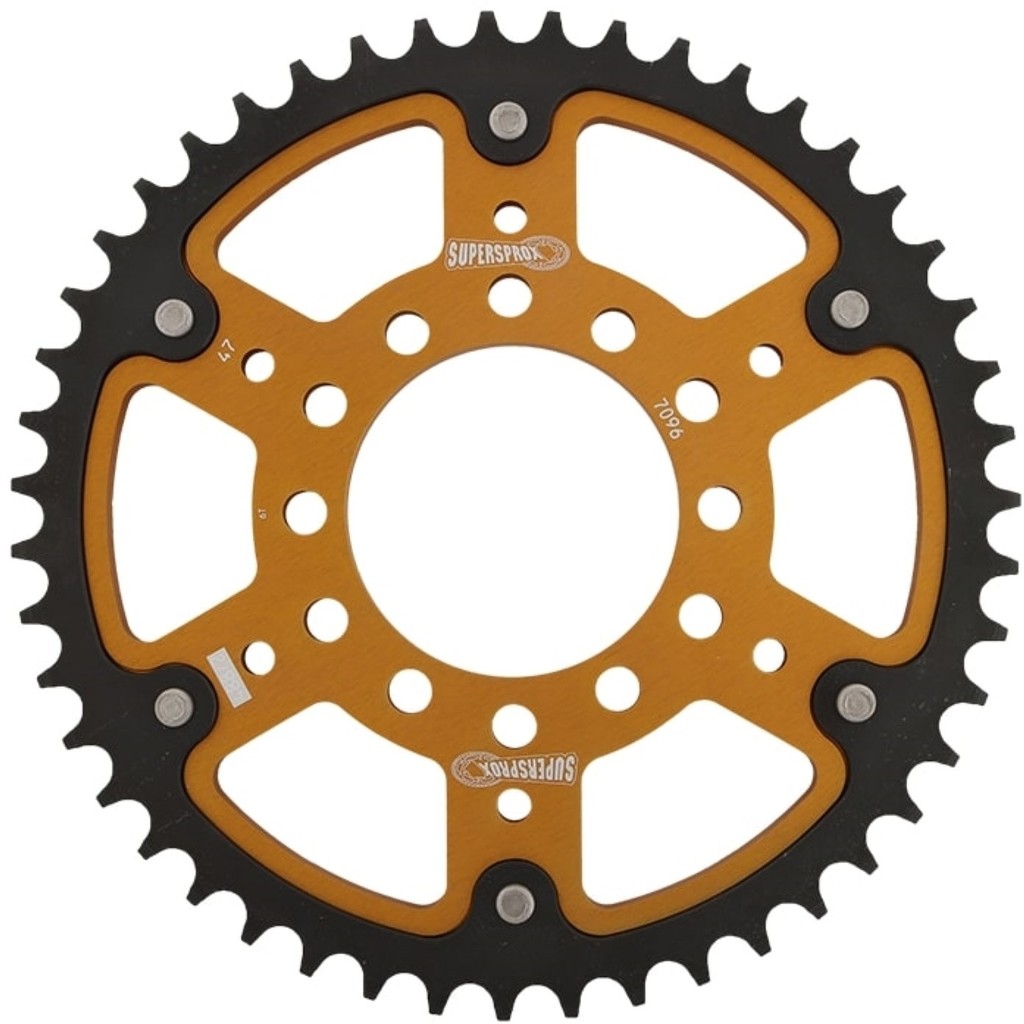 Supersprox スーパースプロックス ドリブン スプロケット リア ステルス (STEALTH) アルミ＆スチール ドリブンスプロケット・リアスプロケット 駆動系 丁数：47丁