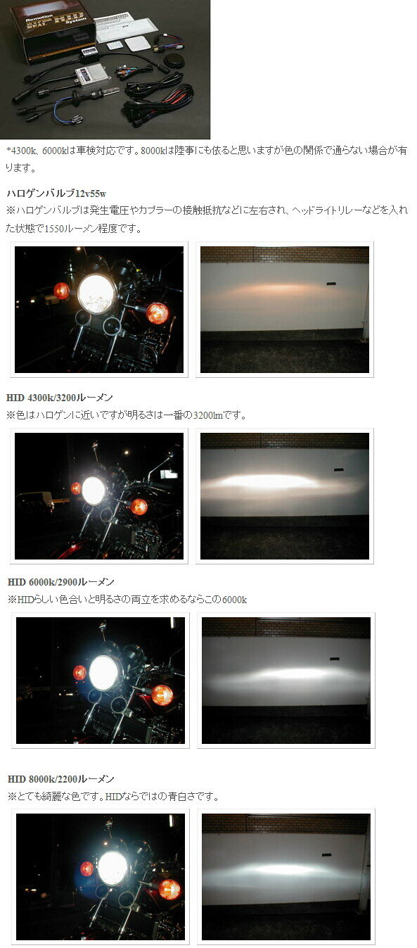 Remotion リモーション H.I.D. H1キット HIDキット 灯火類 電装系