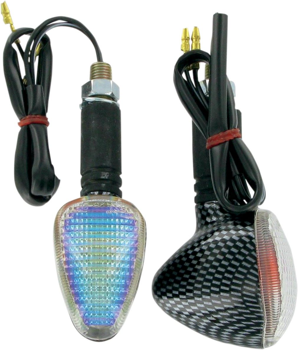 K&S TECHNOLOGIES ケイアンドエステクノロジーズ マーカー ライト S/F カーボンレインボー 【MARKER LGHT CRBN RNBW [2040-0270]】 ウインカー 灯火類 電装系