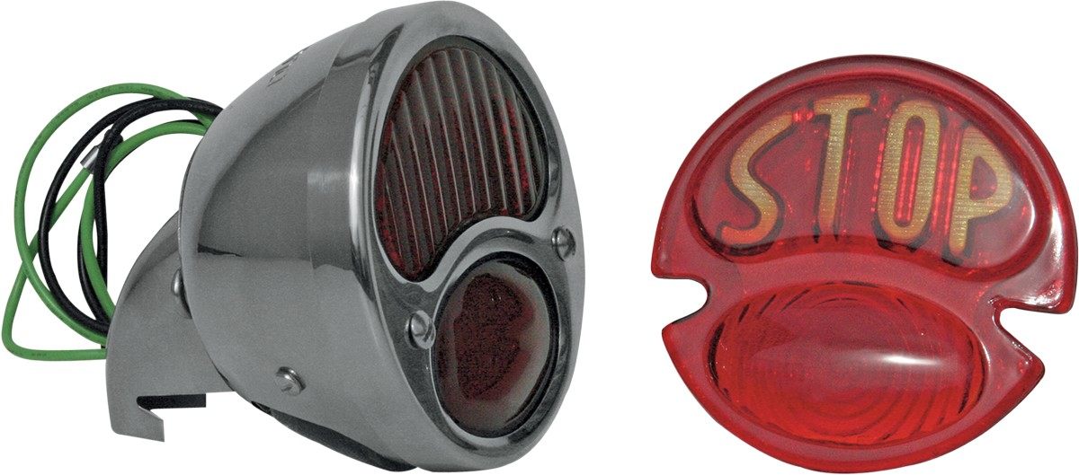 ■商品概要バルブスタイル：白熱カラー：ナチュラル仕上げ：ベースカラー機能：デュアルレンズ カラー：レッドナンバープレート ライト：-U.S.A製：○素材：ステンレス スチールモデル：MODEL Tバルブ数：2パッケージング：1個ポジション：リア形状：ラウンド専用設計：-スタイル：カスタムパーツタイプ：テールランプBULB STYLE：IncandescentCOLOR：NaturalFINISH：RawFUNCTION：DualLENS COLOR：RedLICENSE PLATE LIGHT：NoMADE IN THE U.S.A.：YesMATERIAL：Stainless SteelMODEL：Model TNUMBER OF BULBS：2PACKAGING：EachPOSITION：RearSHAPE：RoundSPECIFIC APPLICATION：NoSTYLE：Custom ReplacementTYPE：Taillight■詳細説明・Stainless steel or black housing with red glass lens・12V dual-bulb design・For replacement bulbs， see page ???■注意点※取り扱い説明書は英語となります。※輸入商材の為、納期が遅れる場合がございます。あらかじめご了承ください。※Not DOT compliant.