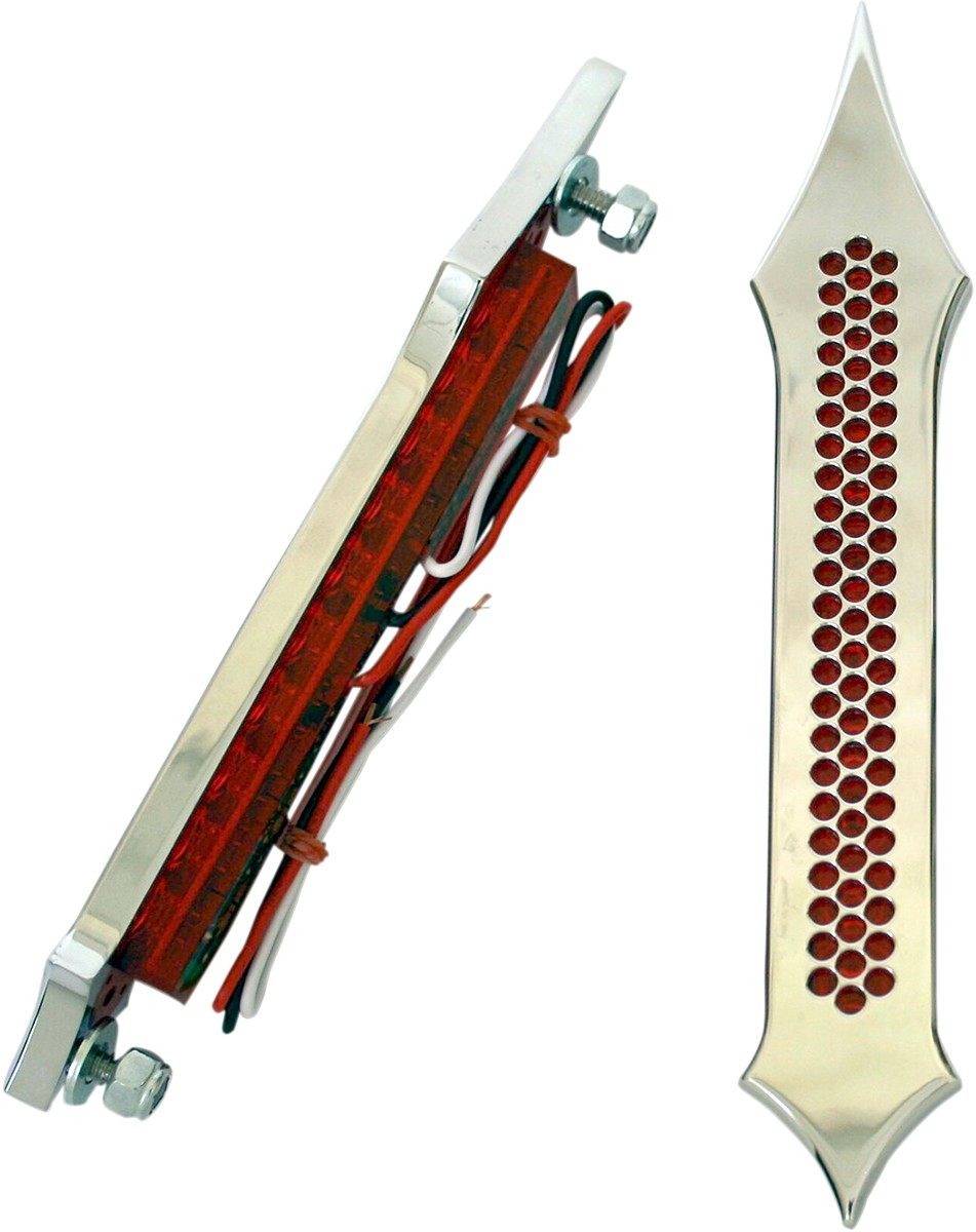 ACCUTRONIX アキュトロニクス サドルバッグランプ TRIBAL DRIL クローム 【LIGHT BAG CHR [2040-1541]..