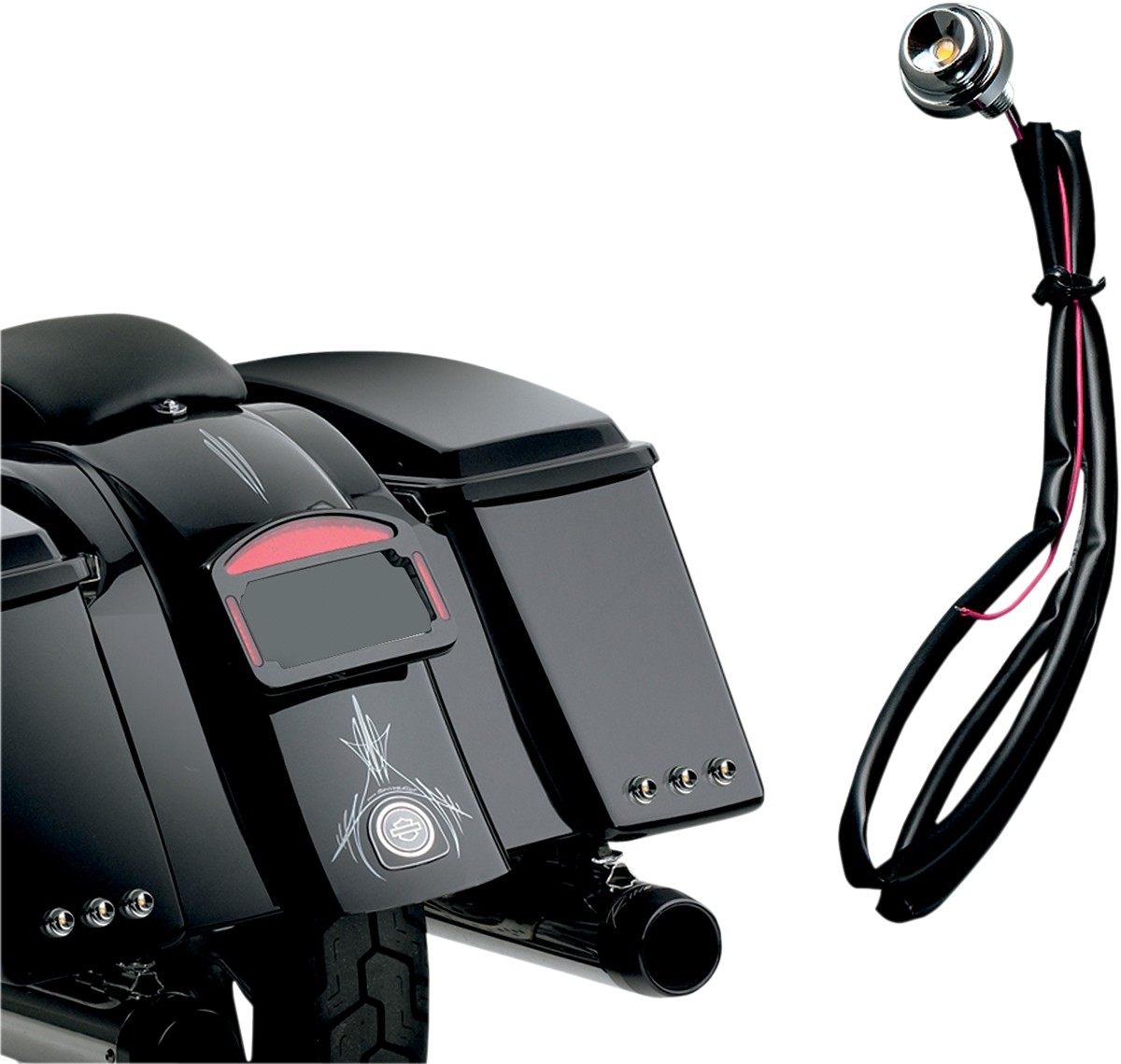 CYCLE VISIONS サイクルビジョン マーカーライト LUCIFERモデル レッド クローム 【LIGHT LUCIFER RED ..