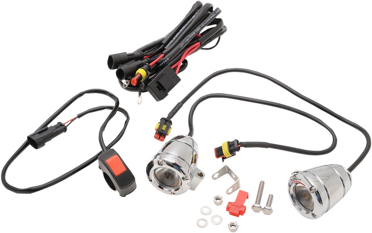 BRITE-LITES ブライトライツ ドライバーヘッドライト クローム【LIGHT KIT DRIVING CHROME [2001-0929]..