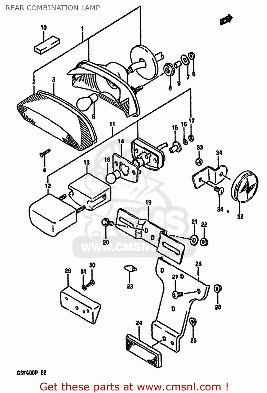 CMS シーエムエス LAMP ASSY，LICENSE GSF400 1991 M E02 E04 E16 E21 E22 E24 E25 E34 E53 1992 N E30 1993 P SUZUKI スズキ その他灯火類 灯火類 電装系