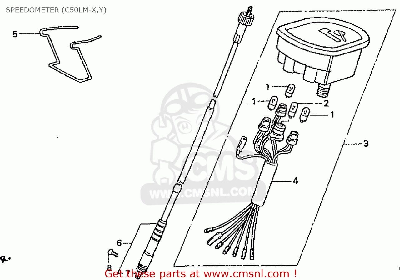CMS シーエムエス SPEEDOMETER ASSY. C50LM LITTLE CUB X JAPAN Y HONDA ホンダ スピードメーター メー..