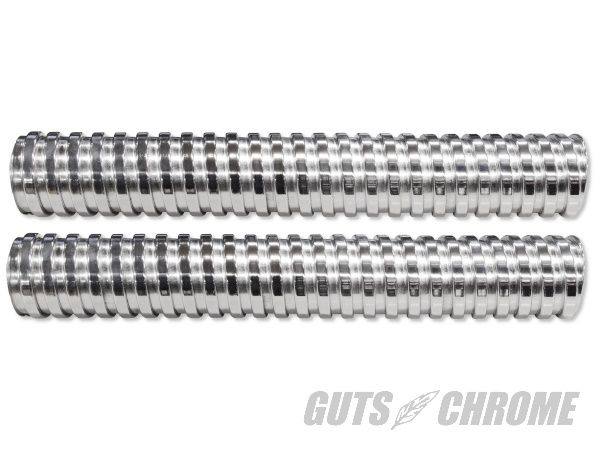 GUTS CHROME ガッツクローム 【V-TWIN】フレキシブル エキゾーストカバーセット その他マフラーオプション・補修部品 マフラー