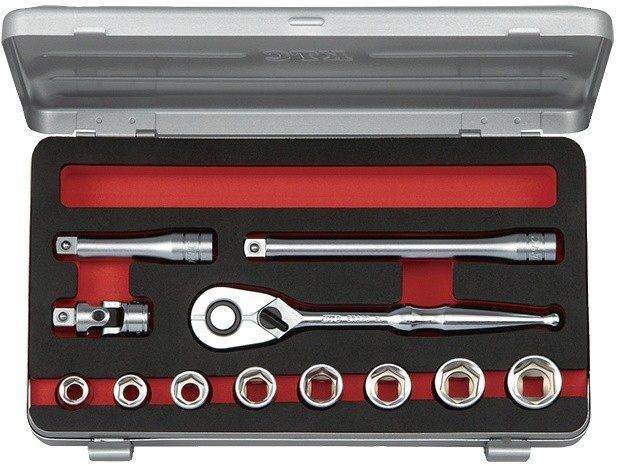 ■商品概要入組(点)：12質量(kg)：1.7使用ケース：EKB-1【セット内容】・ソケット(六角)(B3-3/8・7/16・1/2・9/16・19/32・5/8・11/16・3/4)・ラチェットハンドル(BR390)・エクステンションバー...