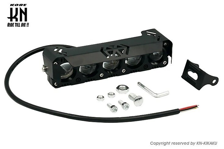 KN企画 ケイエヌキカク 汎用LEDヘッドライト【5連】魚眼タイプ ヘッドライト 灯火類 電装系