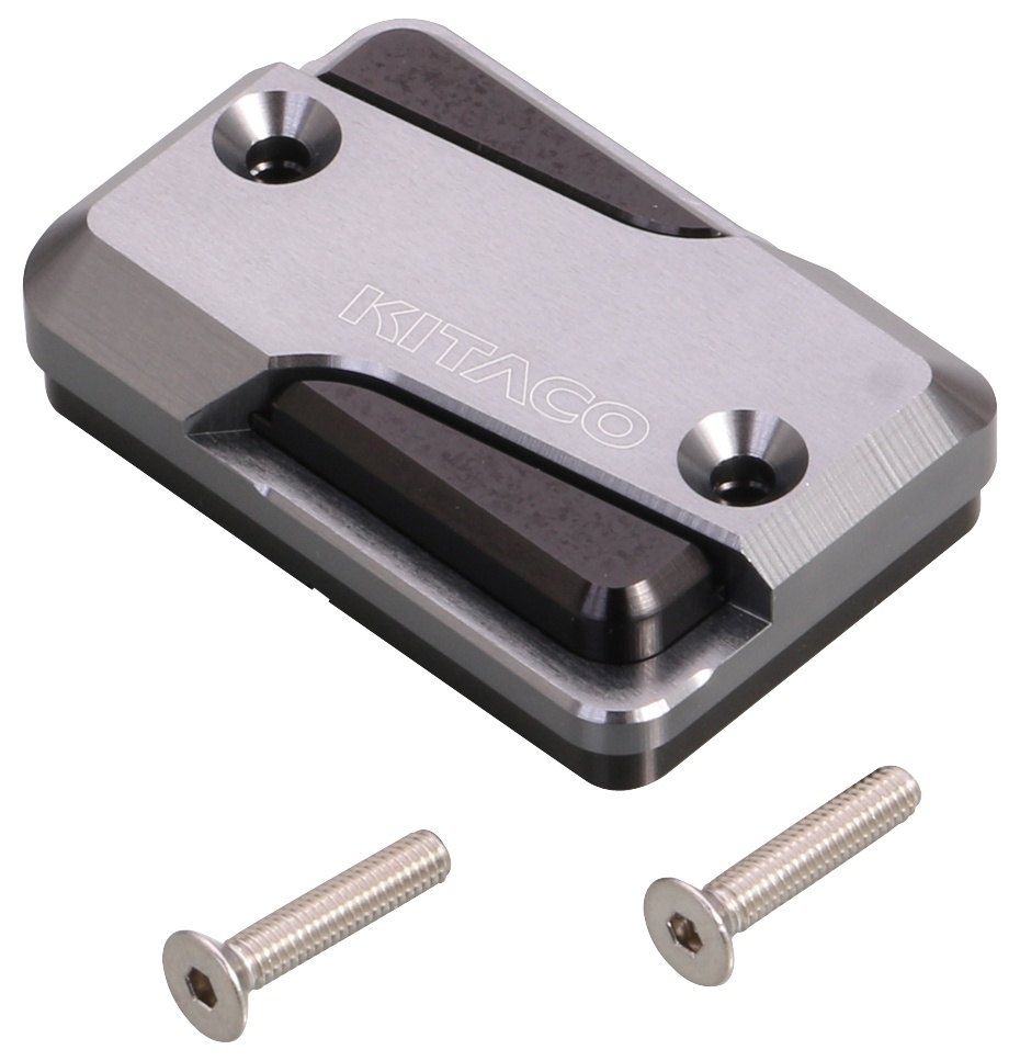 KITACO キタコ アルミマスターシリンダーキャップ HONDA ホンダ SUZUKI スズキ YAMAHA ヤマハ KAWASAKI カワサキ マスターシリンダータンクキャップ・リザーバーカバー ブレーキ カラー：ブラック／ガンメタリック