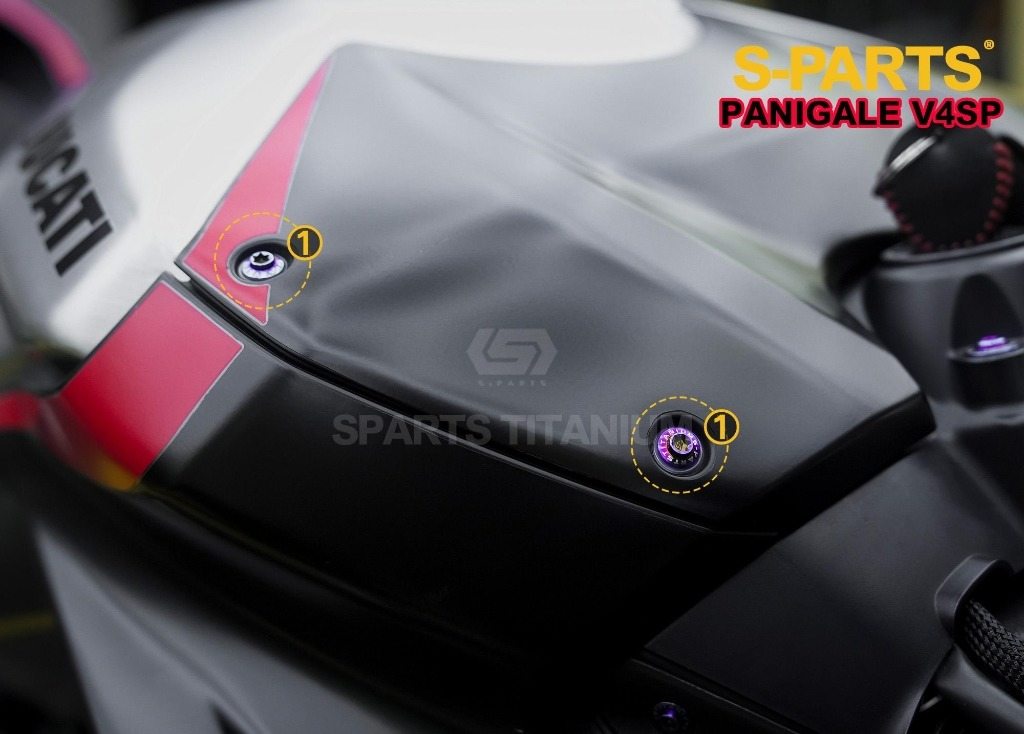 S-PARTS エスパーツ フロントタンクカバー用チタンボルトセット PANIGALE V4 S SP2 SP Streetfighter v4 v4s v4sp v4sp2 DUCATI ドゥカティ その他外装オプション・補修部品 外装