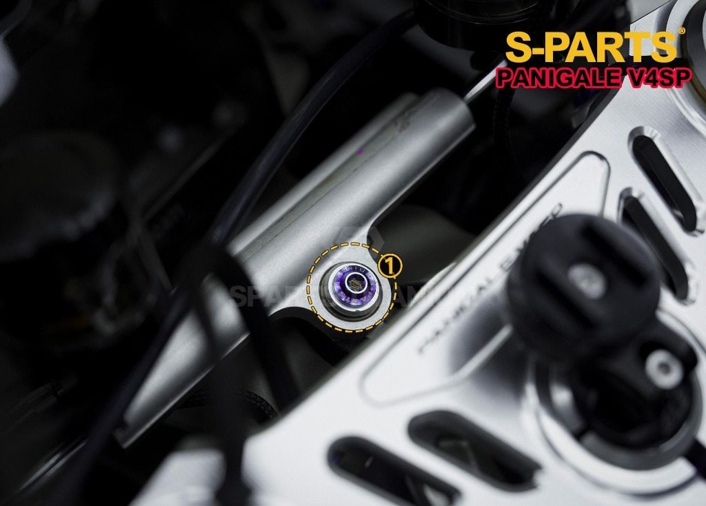 S-PARTS エスパーツ ステアリングダンパー用チタンボルトセット PANIGALE V4 S SP SP2 DUCATI ドゥカテ..