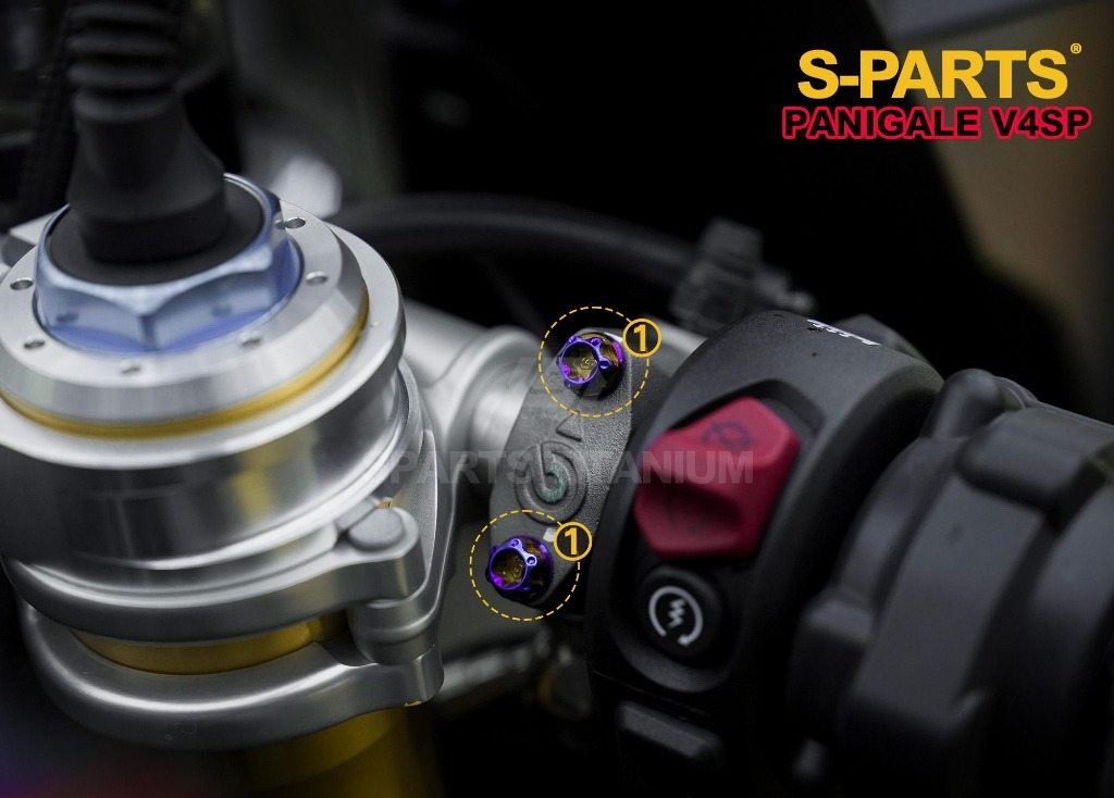 S-PARTS エスパーツ マスターシリンダークランプ用チタンボルトセット PANIGALE V4 S SP SP2 DUCATI ドゥカティ その他外装オプション・補修部品 外装