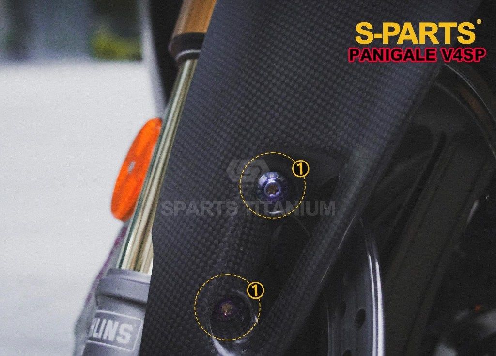 S-PARTS エスパーツ フロントフェンダー用チタンボルトセット PANIGALE V4 S SP SP2 DUCATI ドゥカティ その他外装オプション・補修部品 外装